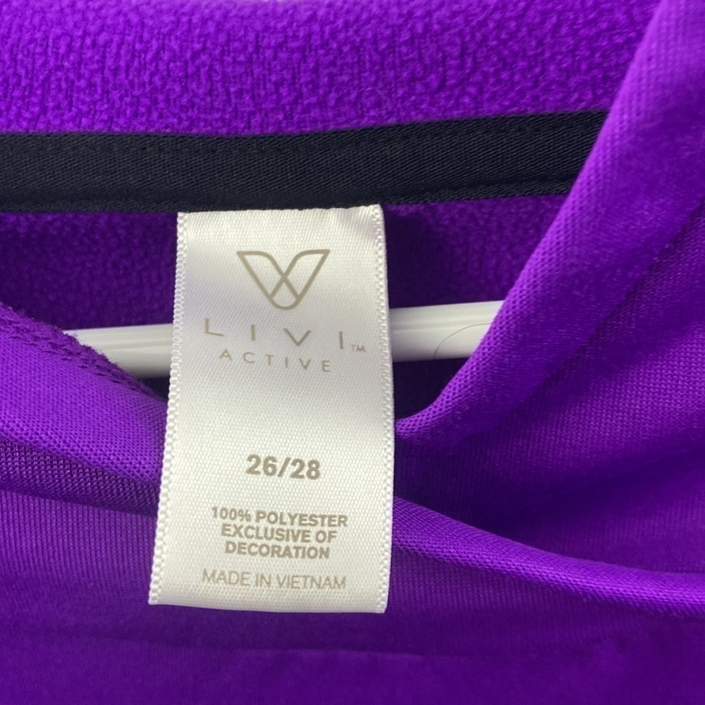 Livi Active Womens Purple Size 26/28 Hoodie - Picture 2 of 10